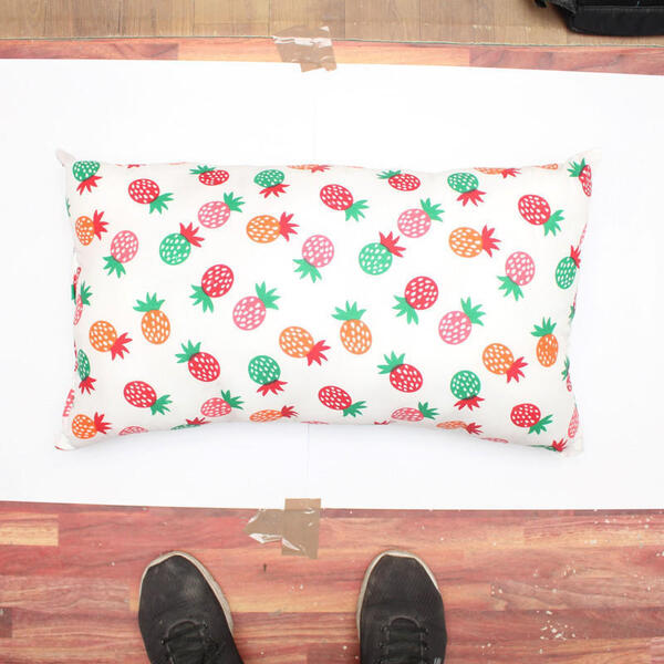 Pineapple Design Rectangle Fiber Pillow 16*26 Inches