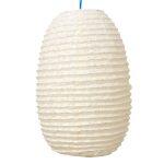 Self Flower Design Lokta Paper Handmade Hanging Lamp Size 10*18 Inch