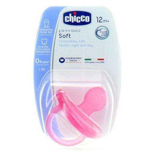 Chicco Soother Ph.Soft Pink Sil 12m+ B-8058664051915