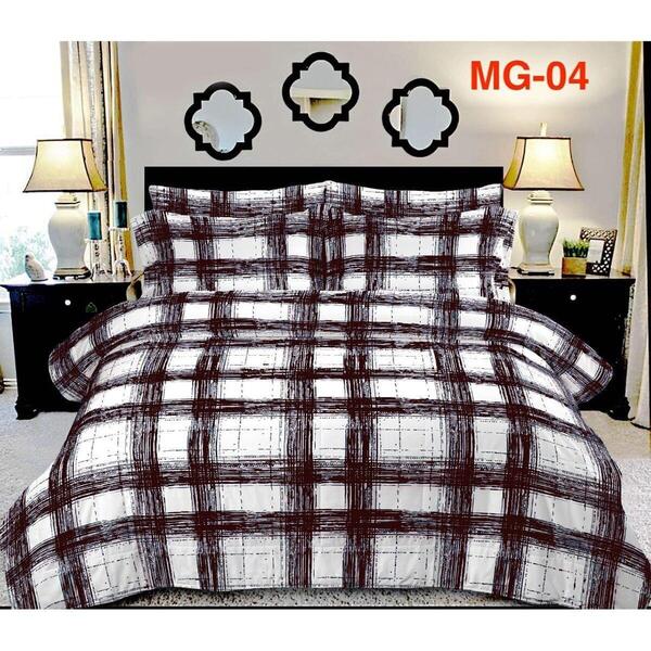 Fuloo's Cotton Double Bed Linen Set #MG04