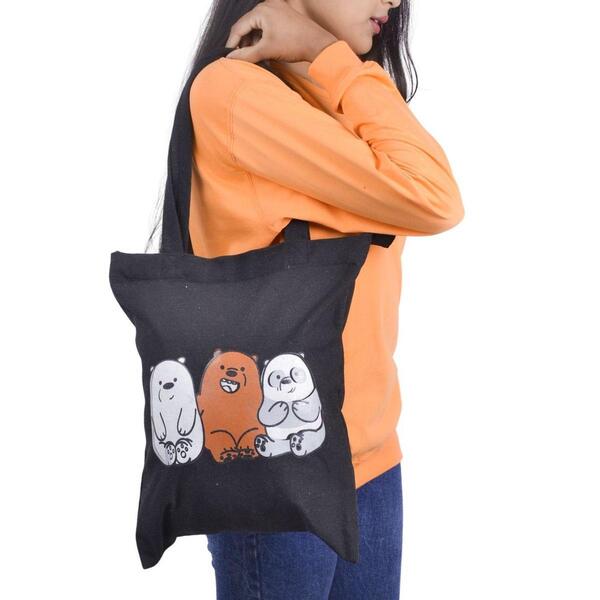 Grizzly Bear Printed Tote Bags For Women