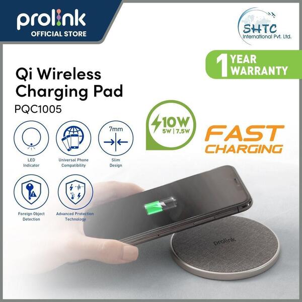 Prolink 10W Qi Wireless Charging Pad - PQC1005