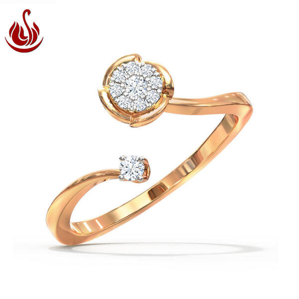 Sazuna Jewellers Dew And Drop Open Diamond Ring For Women