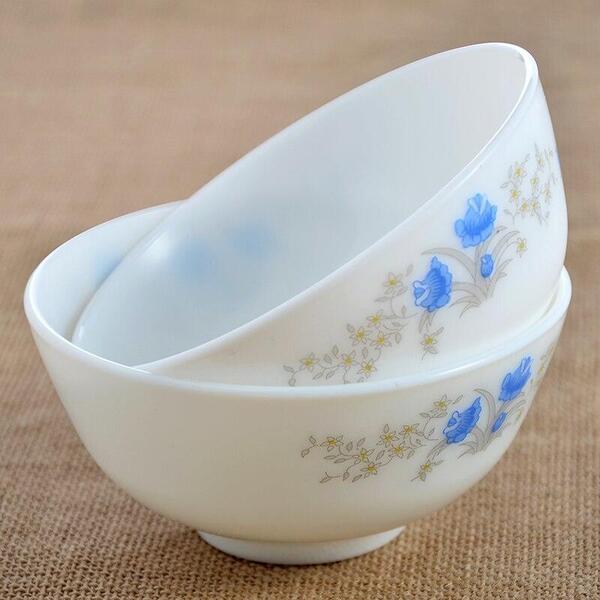 Heat Resistant White Opal Glass Bowl Set