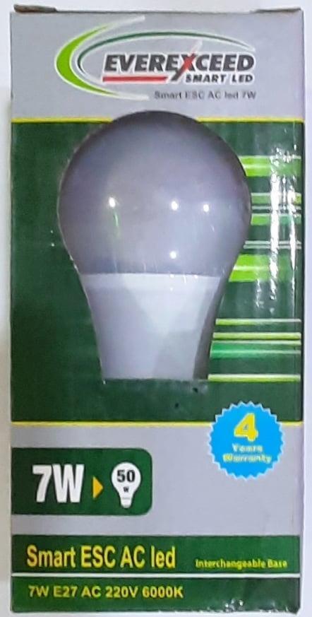 7W Led Bulb (E27 Screw) 4 Years Warrenty