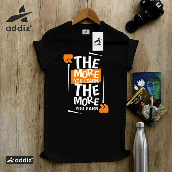 Addiz 100% Cotton T shirt Printed pattern- The More(VS078)