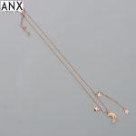 ANX Moon Stars Layered Necklace /Chain Necklace for Women