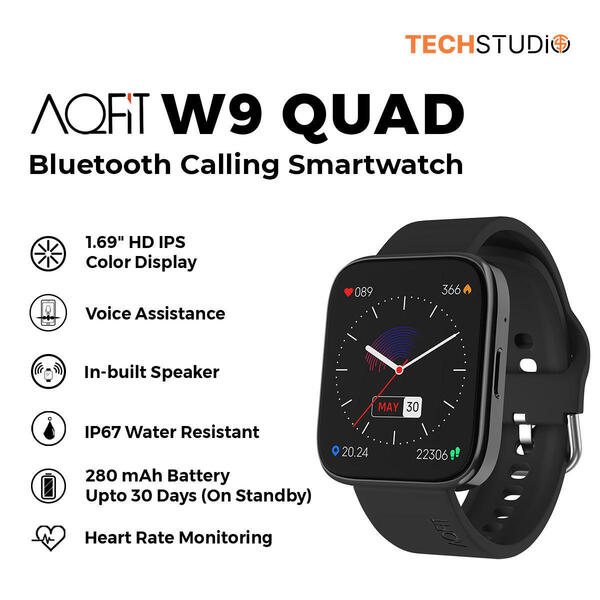 AQFit Smart Watch W9 Quad