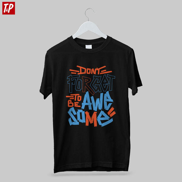Be Awesome Combed Cotton Tshirt for Men