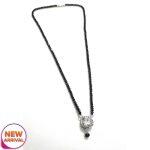 Crystal Beads Silver Mangalsutra For Women