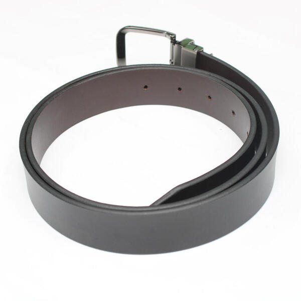 Leather Silver Bukle Belt For Men