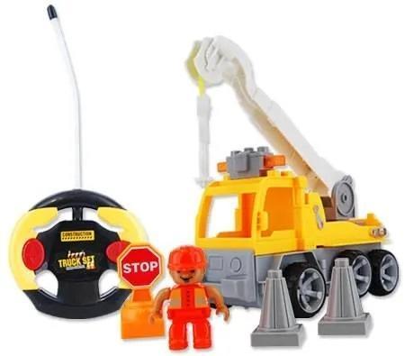 Block Construction RC Radio Control Crane Truck Set