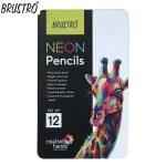 Brustro Neon Pencils(in Elegant tin Box)
