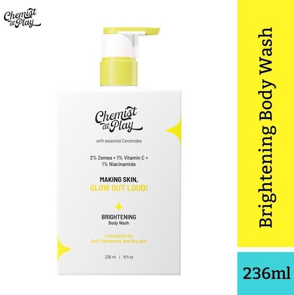 Chemist At Play Brightening Body Wash - 236ML (2% Zemea + 1% Vitamin C + 1% Niacinamide)