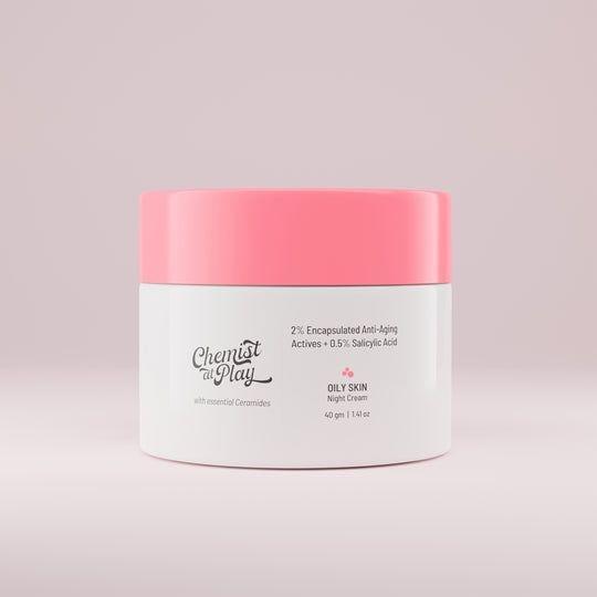 "Chemist At Play Night Cream For Oily, Acne-Prone Skin
