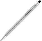 Cross 3502 Classic Century Chrome Ball Point Pen Silver With Black Top