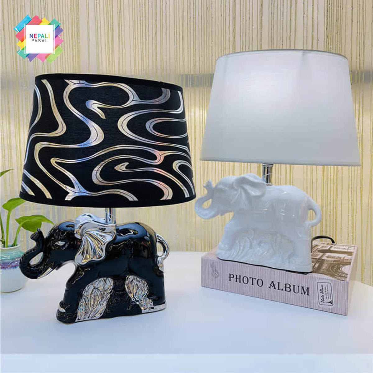elephant decoration reading table lamp modern creative bedroom bedside best for home decor gifts