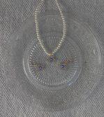 Evil Eye Necklace and Earrings Set
