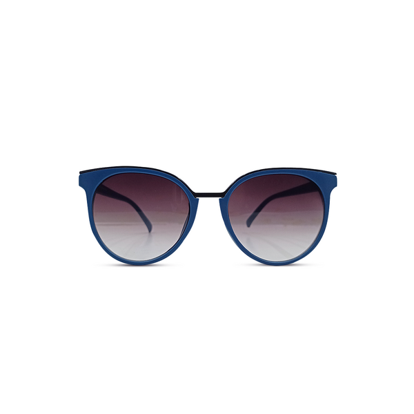 Fashionable Navy Blue Shades Cat Eye Frame Sunglasses For Women