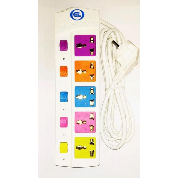 GL 2000W copper Extension Multiplug Cord 3M