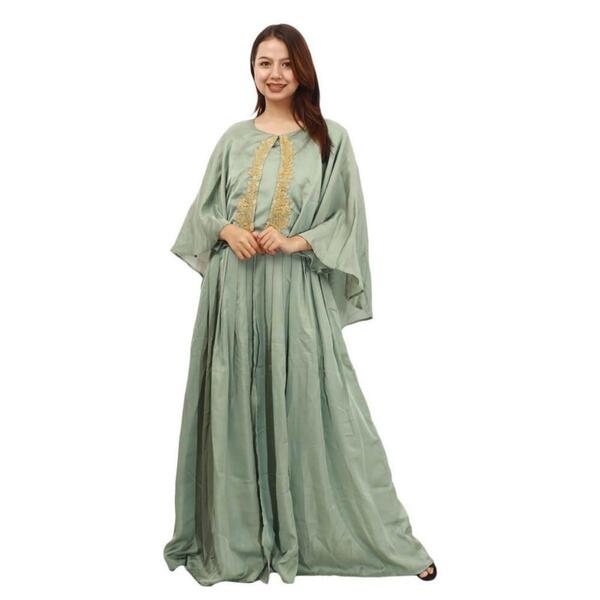 Silk Embroidred Long Gown For Women