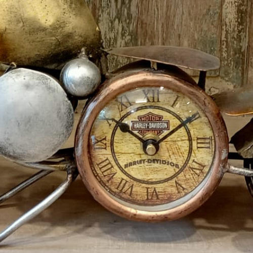 Hardley Davidson Motorbike Antique Design Table Showpiece Clock