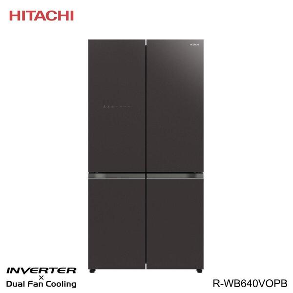 HITACHI R-WB640VOPBGMG 600 Litres Inverter 4 Doors Convertible French Door Bottom Freezer Refrigerator