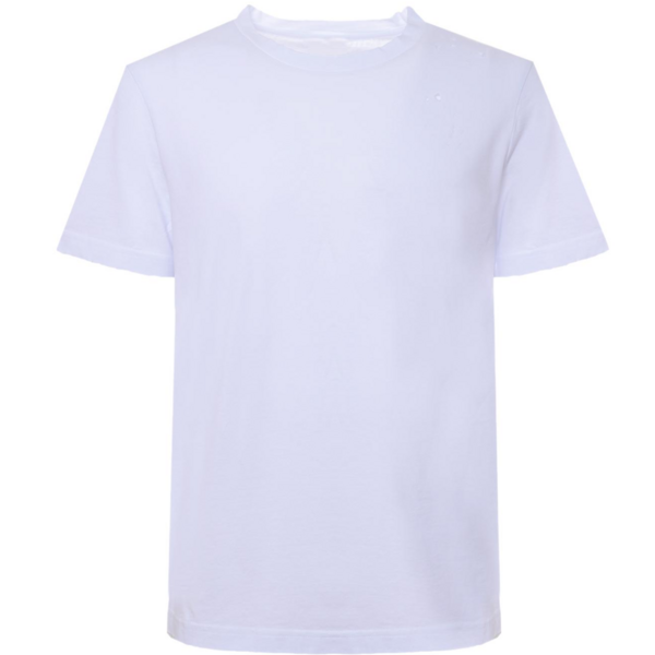Holi Plain White Round Neck T-Shirt For Men