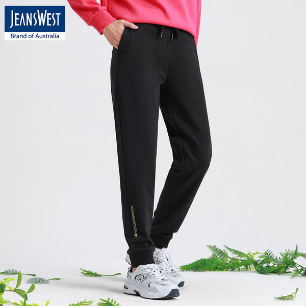 JeansWest Black Joggers for Women