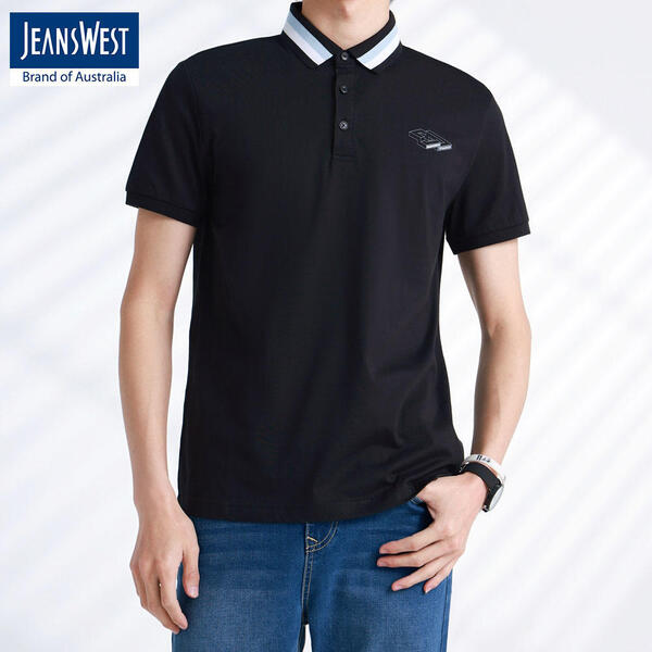 Jeanswest BLACK POLO T-Shirt For Men