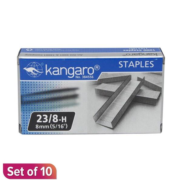 Kangaro Staples Pin 23/8-H 8 mm (10 Pkt Pack)