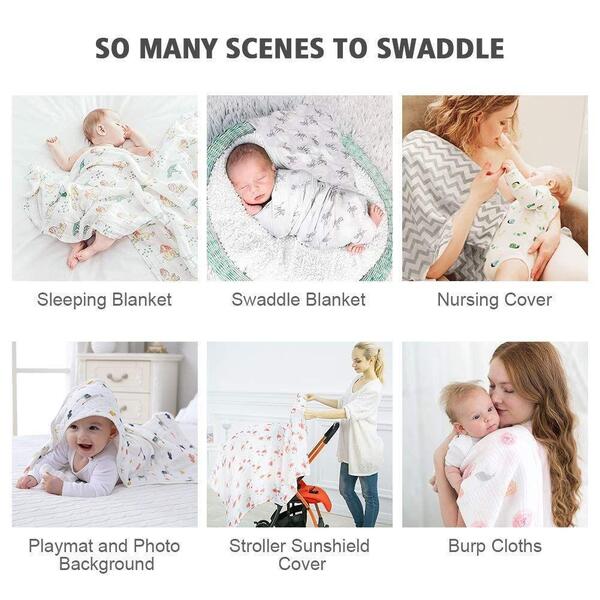 KidzCo Newborn Multipurpose Muslin Swaddle