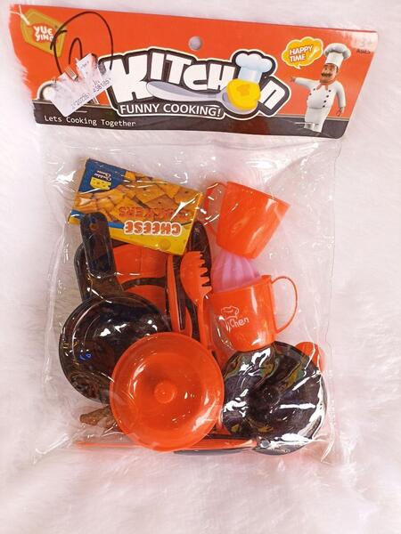 Kitchen Playset Toy With Utensils For Kids
