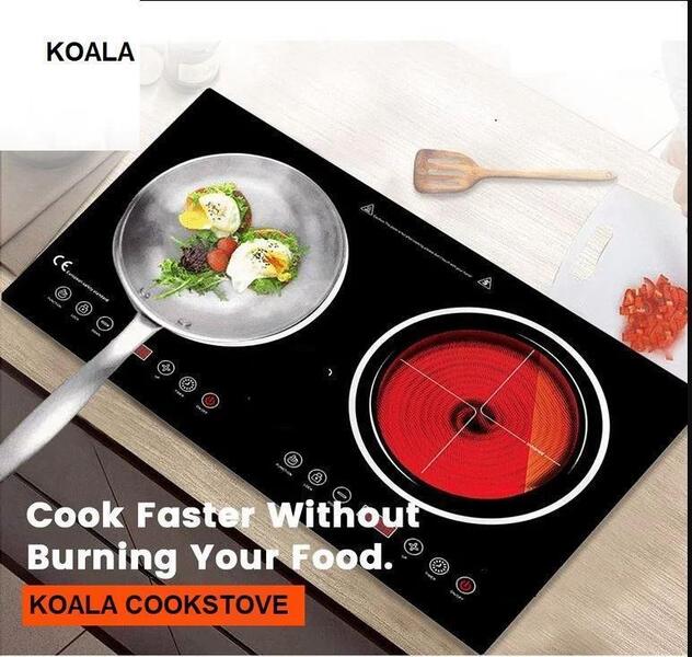 Koala Infrared & Induction Cookstove/ 2000/1800 wat 2 Year Internal Parts Warranty 10 Year Body Warranty