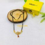 Lajga Goldplated Lotus Design Mangalsutra/necklace