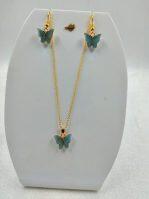 Lajga Handmade Butterfly Earrings\Necklace Set For Women