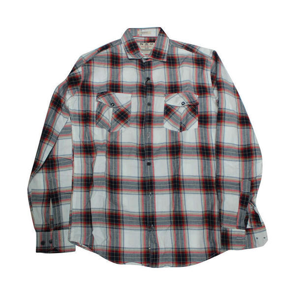 Mix Red Cotton Lining Design Shirt For Men