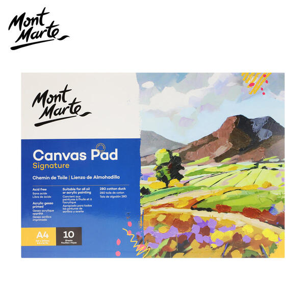 Mont Marte Canvas Pad 10 Sheet A4