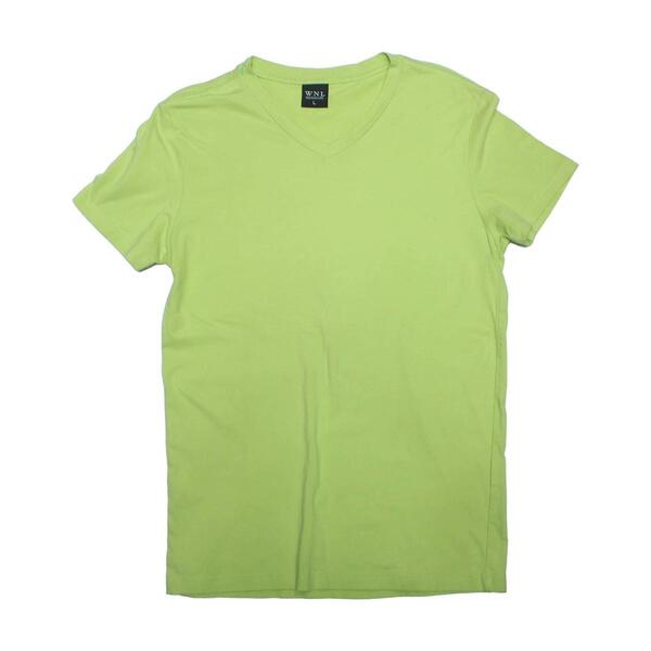 Neon Cotton Plain Design Half-Tshirt For Men