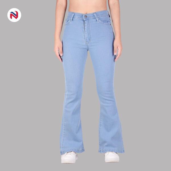 Nyptra Light Blue High Rise Premium Stretchable Belly Jeans For Women
