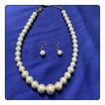 Pearl Beads Mala With Ear Top /Earring For Women