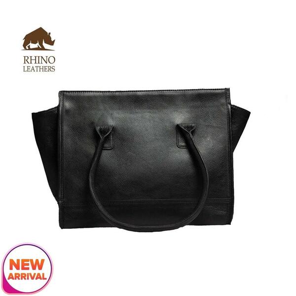 Rhino Leather Ladies Trapezoid Shaped Hand Bag