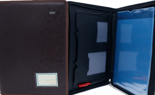 Sangam Boss Rexin Document File Folder With Zipper (18 Pockets/ Can Hold 36 Docks)