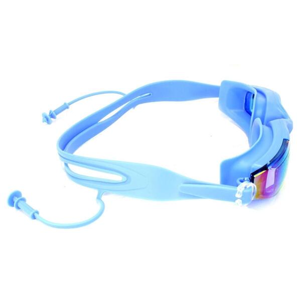 Sapphire Blue Silicone Strap Swimming Goggles