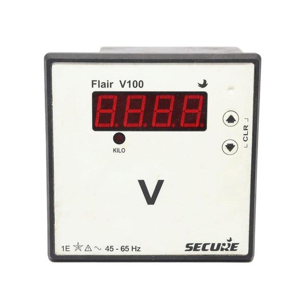 Secure White/Black Digital Kilo Voltmeter Flair V100