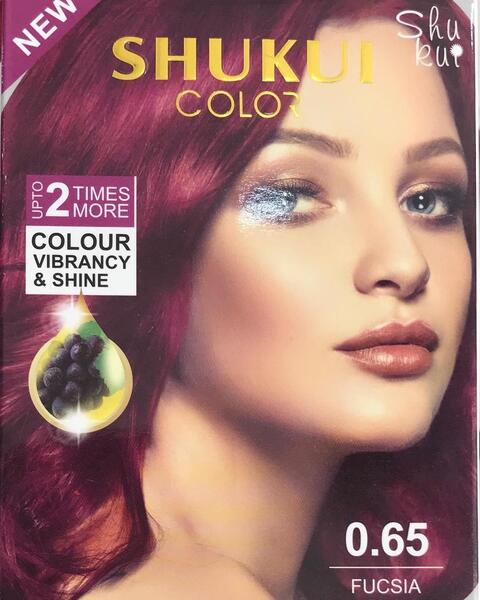 Shukui Organic Plant Hair Colour 0.65 Fucsia Pink 120g - Product of Korea - NS Suppliers