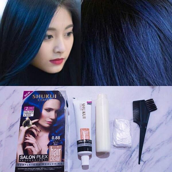 Shukui Organic Plant Hair Colour 0.88 Azul Blue 120g - Original Product of Korea - NS Suppliers
