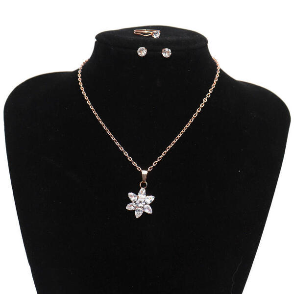 Silver Choker Set With Earring For Women