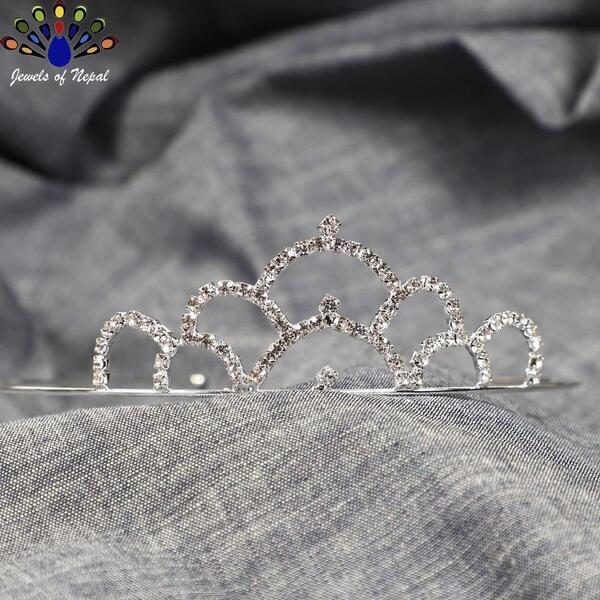 Stone Studded Tiara Crown/Hair Embellishment For Girls