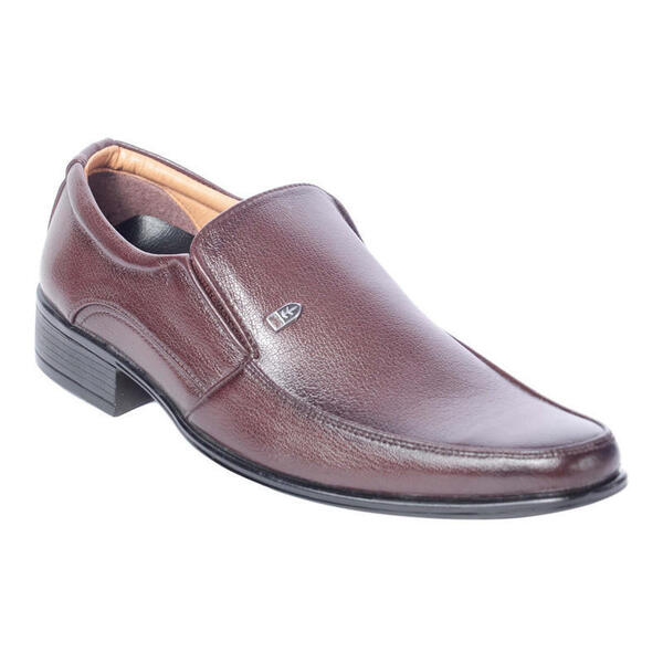 Sunrise Brown Leather Formal Loafer Shoe For Men